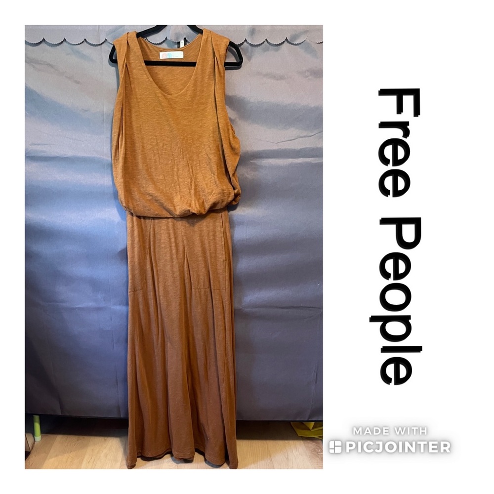 Free People Brown Maxi Dress